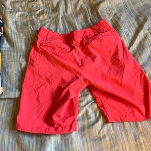 Pink Puma golf shorts